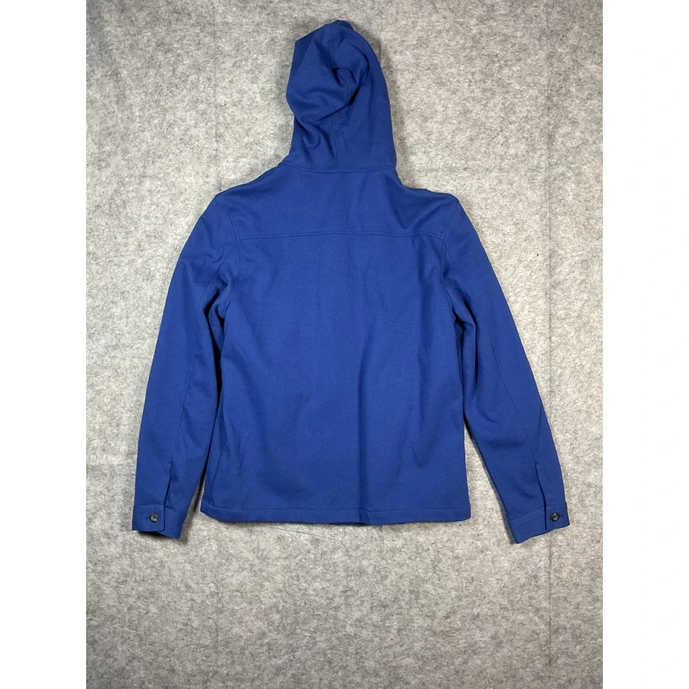 FIVE FOUR CAUFIELD Mens Blue Full Zip Hooded Jacket Large Style 018